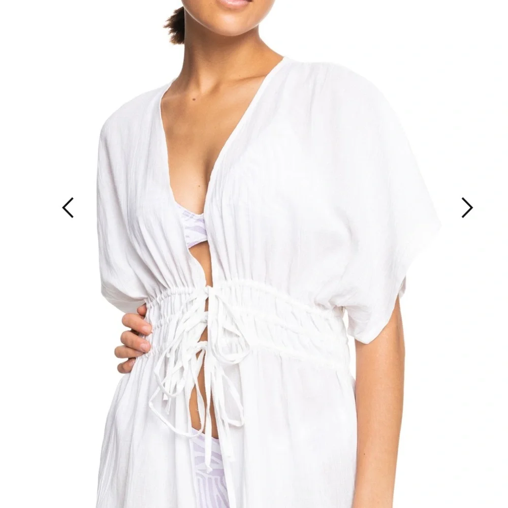NWT Roxy Summer Story Beach Kimono Dress - Picture 2 of 9